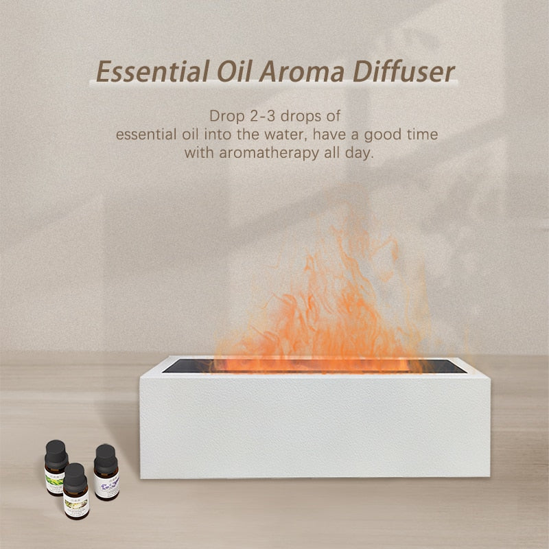 High-End Flame Humidifier Oil Aromather